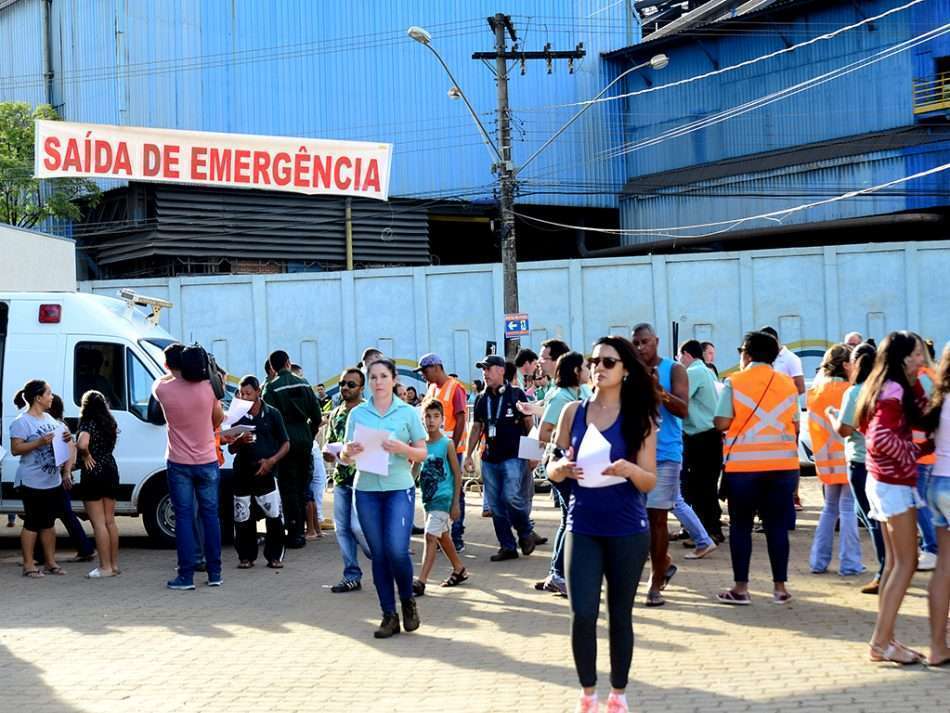 Defesa Civil realizou simulado de evacuação em Barão de Cocais